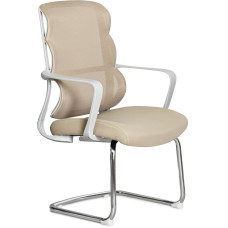 Кресло Mealux Easy Static Beige (арт. HF-L10 F/BR) - спинка сетка/сиденье ткань/бежевый (коробок-1 шт.)