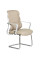 Крісло Mealux Easy Static Beige (арт. HF-L10 F/BR) - спинка сітка / сидіння тканина / бежевий (коробок-1 шт.)