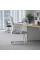 Кресло Mealux Easy Static Grey (арт. HF-L10 F/G) - спинка сетка/сиденье ткань/серое (коробок-1 шт.)