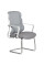 Кресло Mealux Easy Static Grey (арт. HF-L10 F/G) - спинка сетка/сиденье ткань/серое (коробок-1 шт.)
