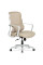 Крісло Mealux Easy Lite Beige (арт. HF-L14 F/BR) - спинка сітка / сидіння тканина / бежевий (коробок-1 шт.)