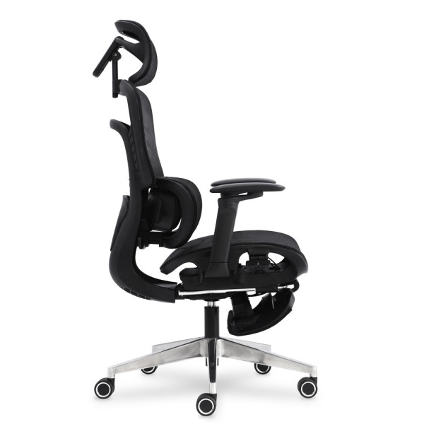 Кресло с масажным эфектом Mealux M10 Air Plus Black (арт. HF-M10 M/BB) - спинка сетка / сиденье сетка / черное (коробок-1 шт.)