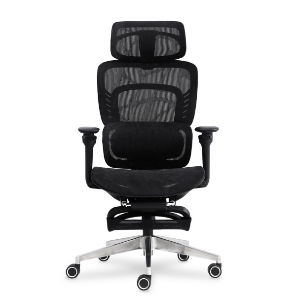 Кресло с масажным эфектом Mealux M10 Air Plus Black (арт. HF-M10 M/BB) - спинка сетка / сиденье сетка / черное (коробок-1 шт.)