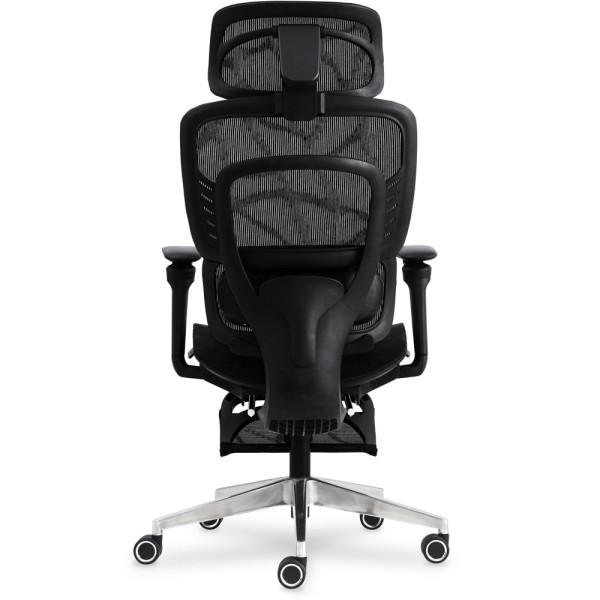 Кресло с масажным эфектом Mealux M10 Air Plus Black (арт. HF-M10 M/BB) - спинка сетка / сиденье сетка / черное (коробок-1 шт.)