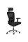 Кресло Mealux Q1 Air Fabric Black (арт HF-Q1 F/B) - спинка сетка / сиденье ткань / цвет черный (коробок-1 шт.)