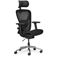 Крісло Mealux Q1 Air Black (арт. HF-Q1 M/B) - спинка сітка/сідіння сітка/колір чорний (коробок-1 шт.)