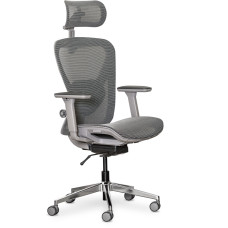 Кресло Mealux Q1 Air Grey (арт. HF Q-1 M/G) - спинка сетка / сиденье сетка / цвет серый (коробок-1 шт.)