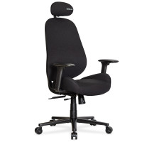 Офісне крісло Mealux HF-Q26 Black (арт. HF-Q26 F/B) (sale) - чорна тканина (коробок 1 шт.)