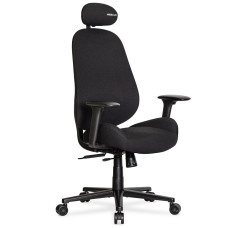 Офисное кресло Mealux HF-Q26 Black (арт. HF-Q26 F/B) (sale) - черная ткань (коробок 1 шт.)