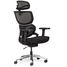 Кресло Mealux Q3 Air Fabric Black (арт. HF- Q3 F/B) - спинка сетка / сиденье ткань / цвет черный (коробок-1 шт.)