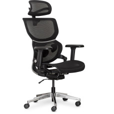 Кресло Mealux Q3 Air Black (арт. HF- Q3 M/B)  - спинка сетка / сиденье сетка / цвет черный (коробок-1 шт.)