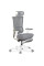 Кресло Mealux S6 Air Fabric Grey White (арт. HF-S6 F/ GW) - спинка сетка / сиденье ткань серая / крестовина белая  (коробок-1 шт.)