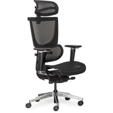 Кресло Mealux S8 Air Black (арт. HF-S8P M/B) - спинка сетка / сиденье сетка / цвет черный (коробок-1 шт.)