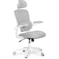 Підліткове офісне крісло Mealux Junior Air Grey (арт. HF-T1 F/G) - спинка сітка сіра / сидіння тканина сіра (коробок-1 шт.)