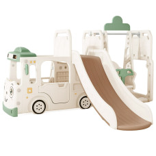 Дитячий ігровий комплекс Mealux Amber White / Green (арт. KD-B010 White / Green) - колір пластику білий із зеленим (коробок 1 шт.)