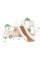 Детский игровой комплекс Mealux Amber White/Green (арт. KD-B010 White) - цвет пластика белый с зеленым (коробок 1 шт.)