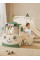 Детский игровой комплекс Mealux Amber White/Green (арт. KD-B010 White) - цвет пластика белый с зеленым (коробок 1 шт.)