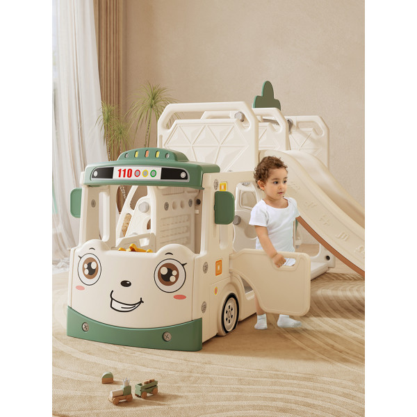 Детский игровой комплекс Mealux Amber White/Green (арт. KD-B010 White) - цвет пластика белый с зеленым (коробок 1 шт.)