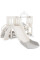 Детский игровой комплекс Mealux Elsa White/Grey (арт. KD-B012 White/Grey) - цвет пластика белый с серым (коробок 1 шт.)