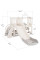 Детский игровой комплекс Mealux Elsa White/Grey (арт. KD-B012 White/Grey) - цвет пластика белый с серым (коробок 1 шт.)