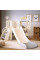 Детский игровой комплекс Mealux Elsa White/Grey (арт. KD-B012 White/Grey) - цвет пластика белый с серым (коробок 1 шт.)