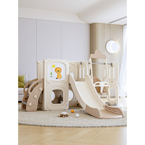 Дитячий ігровий комплекс Mealux Castle White / Brown (арт. KD-B014 White / Brown) - колір пластику білий з коричневим (коробок 1 шт.)