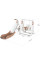 Игровой комплекс Mealux Cosmo White/Coffee (арт.KD-B022 White/Coffee) – цвет пластика бело-коричневый (коробок-1 шт.)