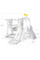 Горка -трансформер для детей с качелей Mealux Lola (арт. KD-B076 White / Grey) -  цвет белый с серым (коробок-1 шт.)