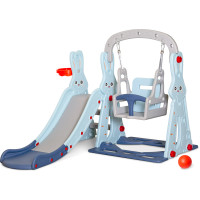 Гірка для дітей Mealux Bunny (арт. KD-B261 Blue) - колір блакитний (коробок-1 шт.)