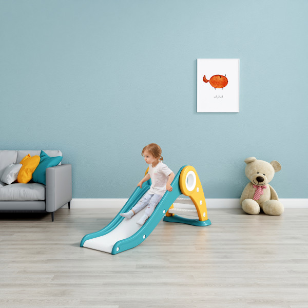 Гірка для дітей Mealux Triton Blue / Yellow (арт. KD-B343 Blue / Yellow) - колір пластику блакитний з жовтим (коробок 1 шт.)