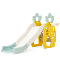 Горка  для детей Mealux Eric Blue/Yellow (арт. KD-B351 Blue/Yellow) - цвет пластика голубой с желтым (коробок 1 шт.)