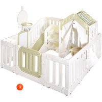 Дитячий ігровий комплекс Mealux Tiana White / Green (арт. KD-C013 White/Green) - колір білий з зеленим (коробок-3 шт.)