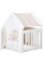 Манеж-домик для детей Mealux Lulu House (арт. KD-C029 White) - цвет пластика белый (коробок 1 шт.)