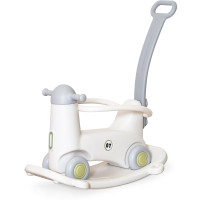 Детская машинка--качалка Mealux KD-D013 White (арт. KD-D013 White) - пластик белый с серым (коробок 1 шт.)