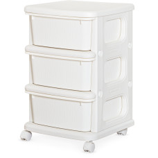 Дитячий стелаж Mealux Owen White (арт. KD-E012 White) - колір пластику білий (коробок 1 шт.)