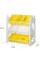 Стелаж Mealux Coral Yellow (арт. KD-E022 Yellow) - цвет пластика белый с желтым (коробок-1 шт.)