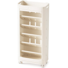 Стеллаж Mealux Brooks White (арт. KD-E041 White) - цвет пластика белый (коробок 1 шт.)