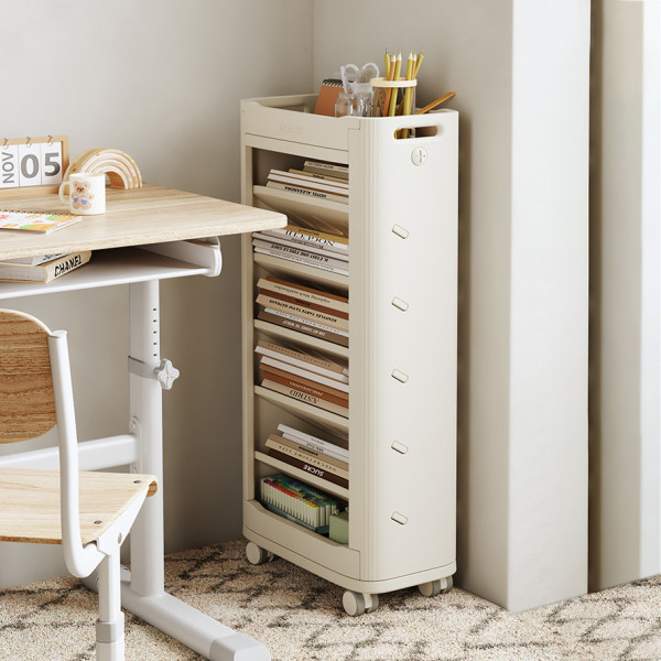 Стеллаж Mealux Brooks White (арт. KD-E041 White) - цвет пластика белый (коробок 1 шт.)