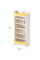 Стеллаж Mealux Brooks White / Yellow  (арт. KD-E041 White/Yellow) - цвет пластика белый с желтым (коробок 1 шт.)