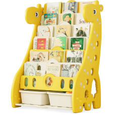 Стеллаж Mealux Raffo Yellow (арт. KD-E042 Yellow) - цвет пластика желтый (коробок 1 шт.)