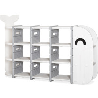 Стелаж Mealux Splash White (арт. KD-E054 White) - цвет пластика белый (коробок 1 шт.)