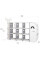 Стелаж Mealux Splash White (арт. KD-E054 White) - цвет пластика белый (коробок 1 шт.)