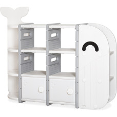 Стелаж  Mealux Bubbles White (арт. KD-E057 White) - цвет пластика белый (коробок 1 шт.)