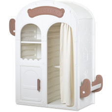 Дитяча шафа Mealux Narnia White (арт. KD-E061 Coffee White) - колір пластику білий з коричневим (коробок-1 шт.)