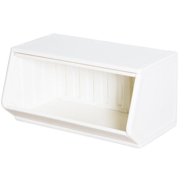 Закрытый стеллаж для игрушек Mealux Boxy L White (арт. KD-E073 White) – цвет пластика белый (коробок-1 шт.)