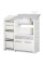 Стеллаж Mealux Chef White/Gray (арт. KD-E153 White/Gray) - цвет пластика белый с серым (коробок 1 шт.)
