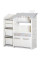 Стеллаж Mealux Chef White/Gray (арт. KD-E153 White/Gray) - цвет пластика белый с серым (коробок 1 шт.)