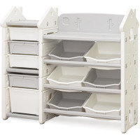 Стеллаж Mealux Dot White (арт. KD-E194 White) - цвет пластика белый (коробок 1 шт.)
