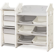 Стеллаж Mealux Dot White (арт. KD-E194 White) - цвет пластика белый (коробок 1 шт.)