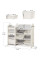 Стеллаж Mealux Dot White (арт. KD-E194 White) - цвет пластика белый (коробок 1 шт.)